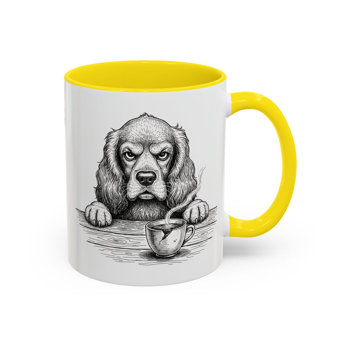 Grumpy Cocker Spaniel Coffee Club — Art Print / Mug