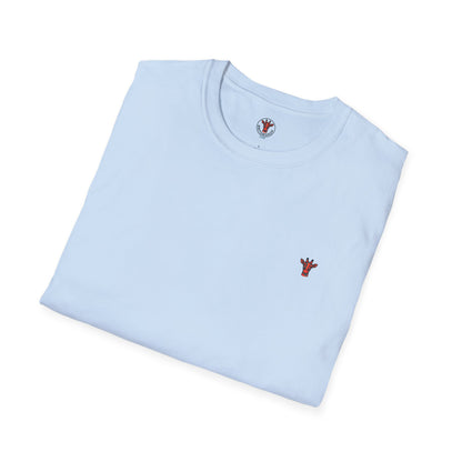 Minimal Crown Chest-Embroidered T-Shirt