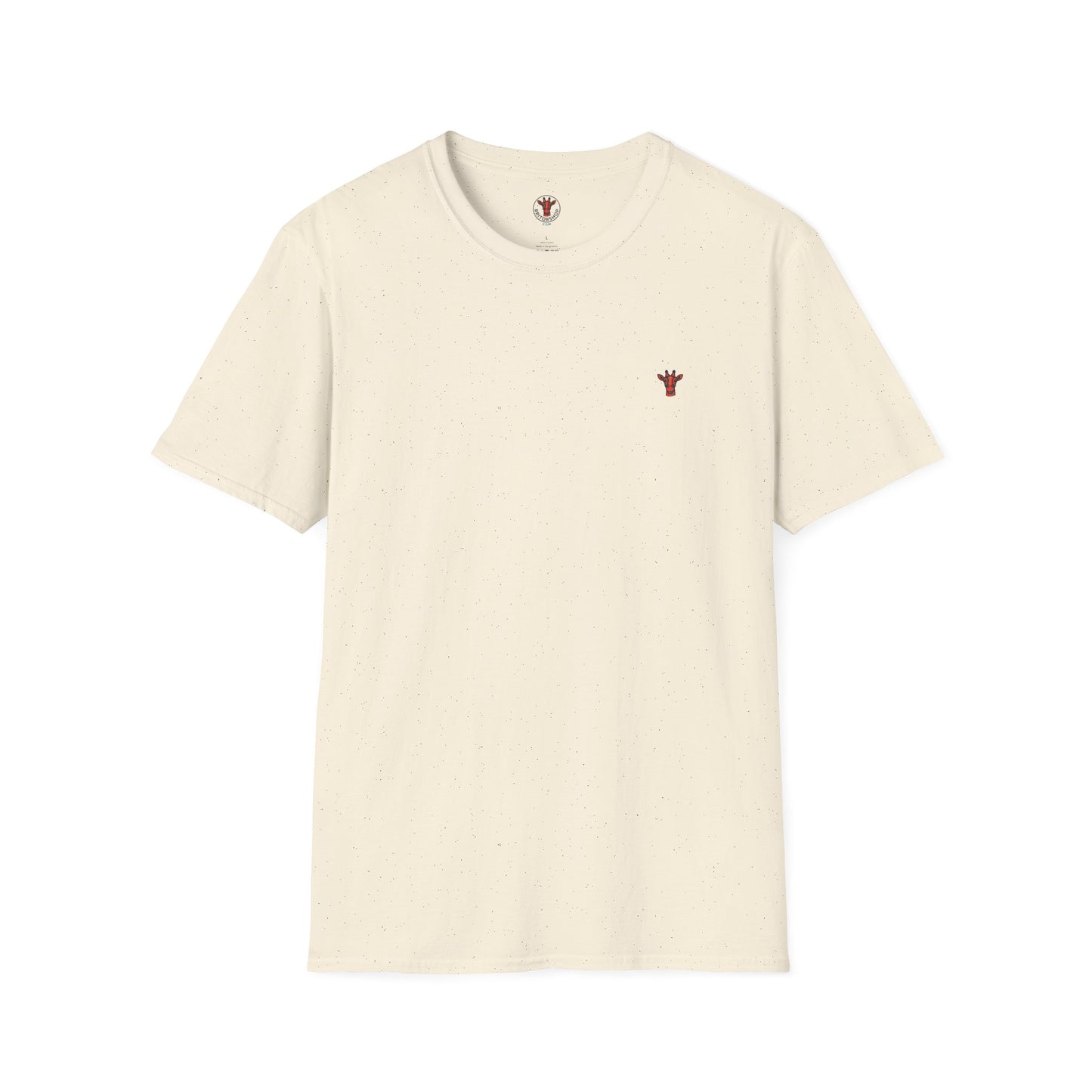 Minimal Crown Chest-Embroidered T-Shirt