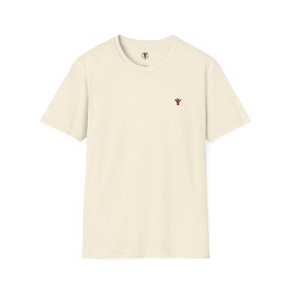 Minimal Crown Chest-Embroidered T-Shirt