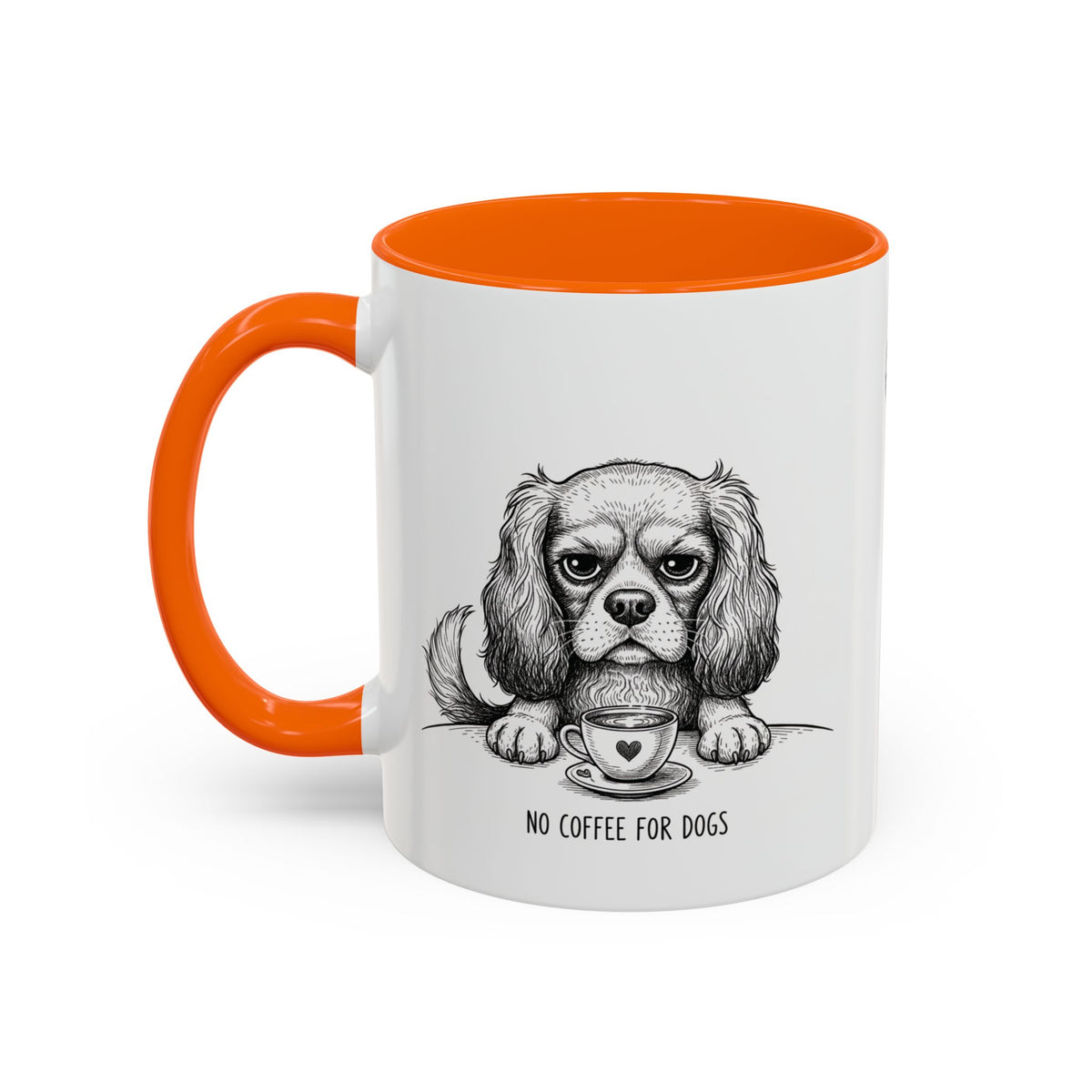 Grumpy Cavalier King Charles Spaniel Coffee Club — Art Print / Mug /