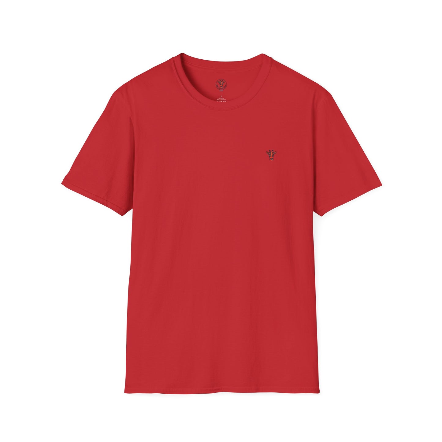 Minimal Crown Chest-Embroidered T-Shirt