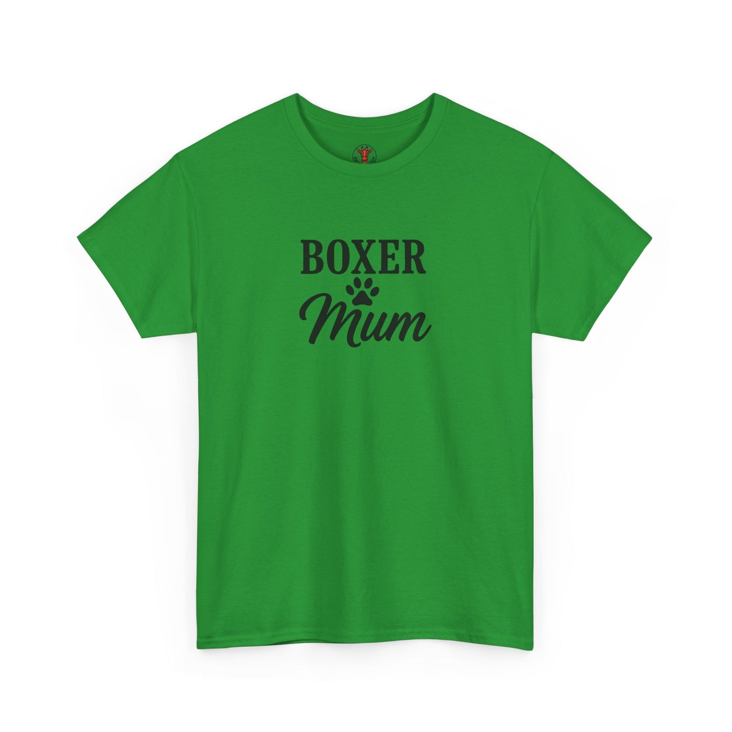 Boxer Mum Unisex Heavy Cotton Tee | Dog Lover Gift, Pet Owner Apparel, Funny Dog Mom Shirt, Birthday Gift for Boxer Owners