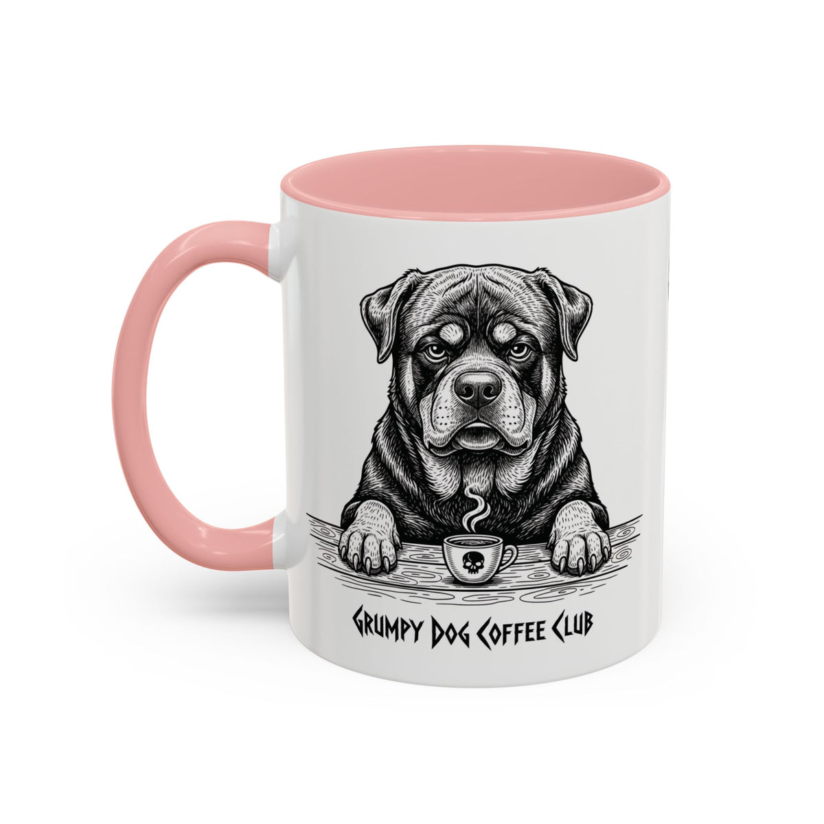  Grumpy Rottweiler Coffee Club — Art Print / Mug