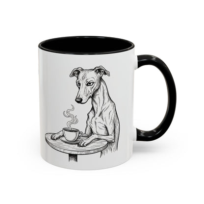 Grumpy Whippet Coffee Club — Art Print / Mug