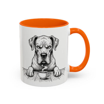 Grumpy Great Dane Coffee Club — Art Print / Mug