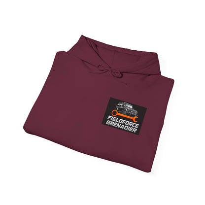 Fieldforce Grenadier Hoodie — Off‑Road Truck Wrench Logo Pullover