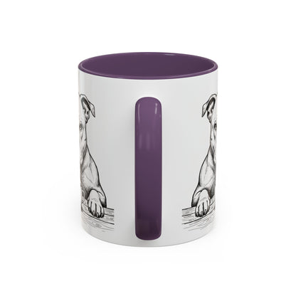 Grumpy Staffordshire Bull Terrier Coffee Club — Art Print / Mug