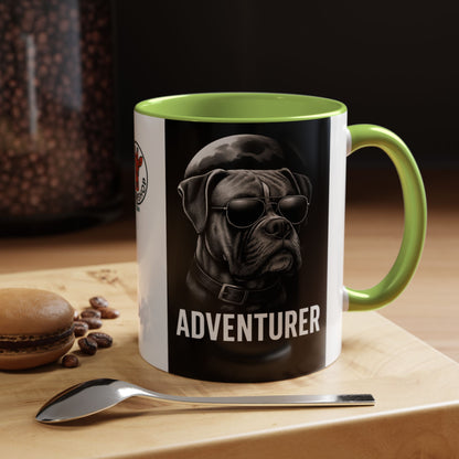 Adventure Dog Coffee Mug - Unique Pet Lover Gift, Personalized Dog Lover Mug, Funny Animal Mug, Holiday Gift for Dog Owners, Cool Cafe Mug