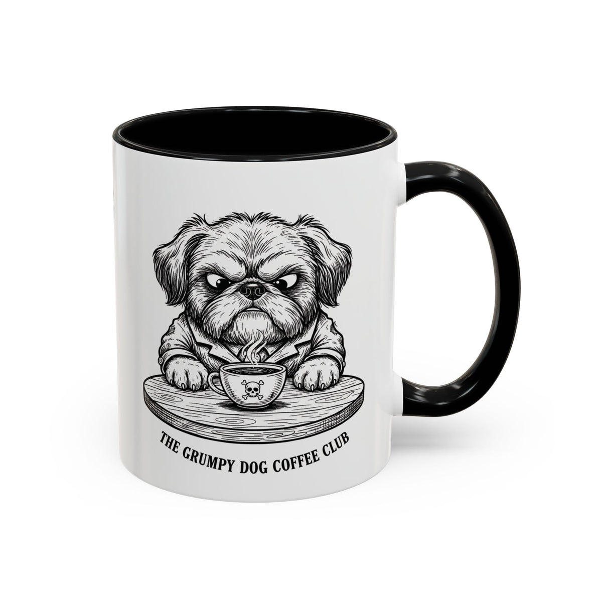 Grumpy Shih Tzu Coffee Club — Art Print / Mug