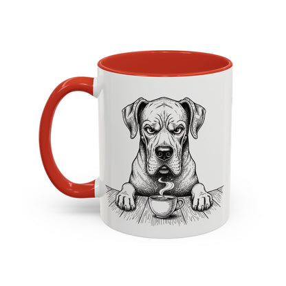 Grumpy Great Dane Coffee Club — Art Print / Mug