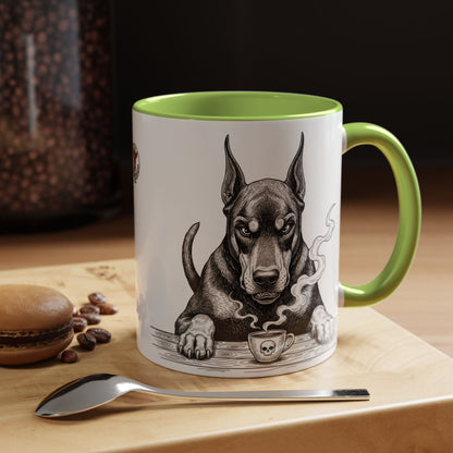 Grumpy Doberman Coffee Club — Art Print / Mug