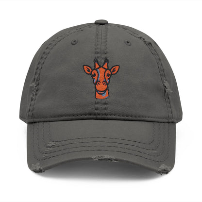 Distressed Dad Hat with Giraffe Embroidery, Casual Cap for Outdoor Adventures, Perfect Gift for Father's Day, Birthday, Everyday Wear, [...]