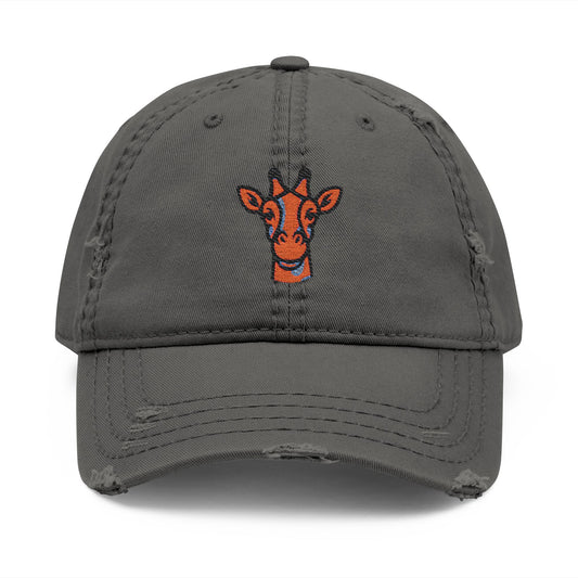 Distressed Dad Hat with Giraffe Embroidery, Casual Cap for Outdoor Adventures, Perfect Gift for Father's Day, Birthday, Everyday Wear, [...]