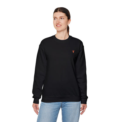 Embroidered Tiny Giraffe Britor classic Crewneck Sweatshirt — Minimal Animal Lover classy Pullover