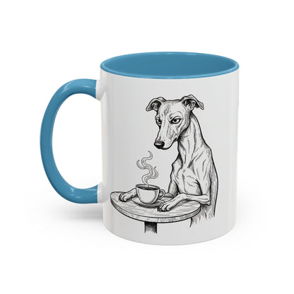 Grumpy Whippet Coffee Club — Art Print / Mug