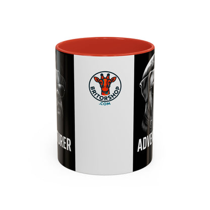 Adventure Dog Coffee Mug - Unique Pet Lover Gift, Personalized Dog Lover Mug, Funny Animal Mug, Holiday Gift for Dog Owners, Cool Cafe Mug