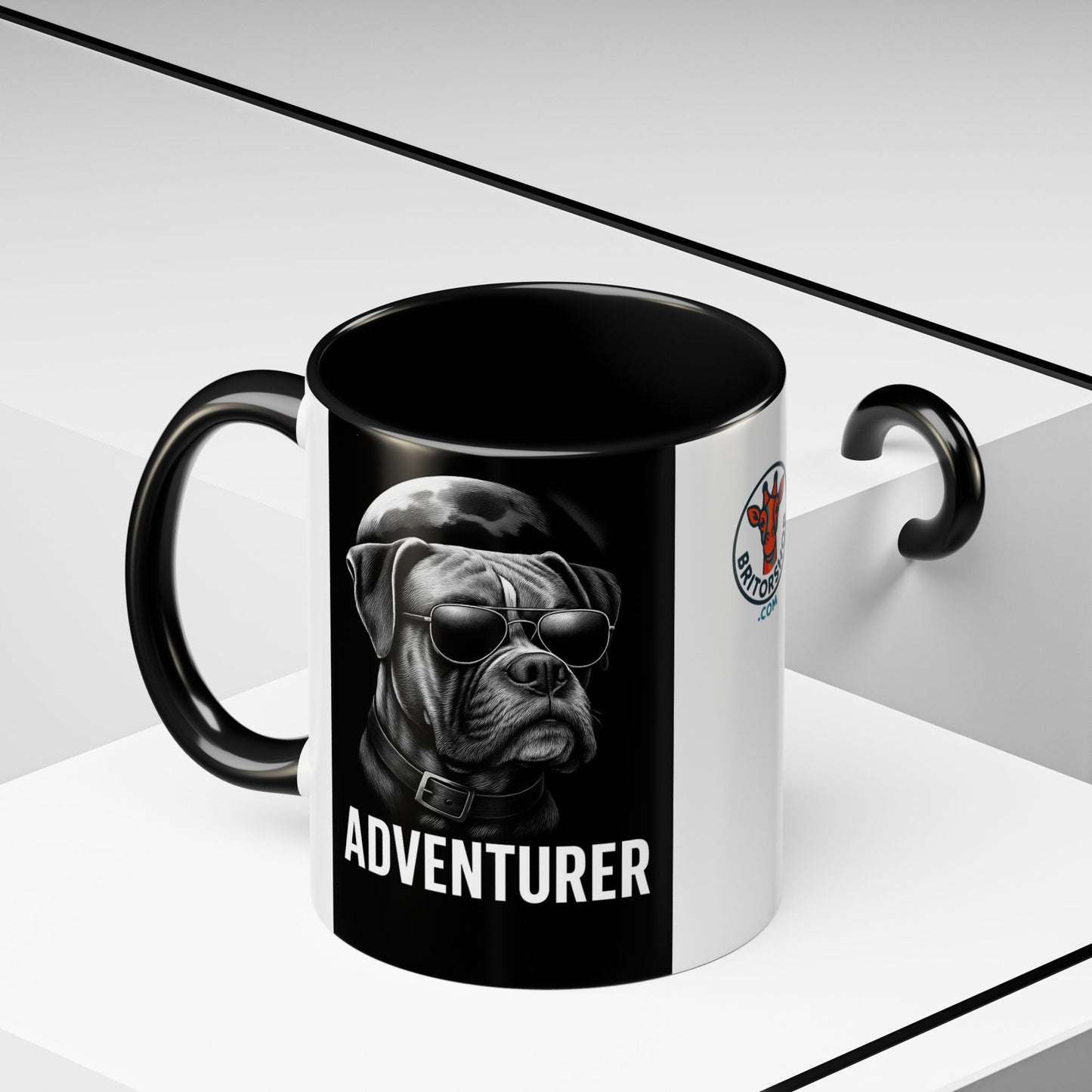 Adventure Dog Coffee Mug - Unique Pet Lover Gift, Personalized Dog Lover Mug, Funny Animal Mug, Holiday Gift for Dog Owners, Cool Cafe Mug