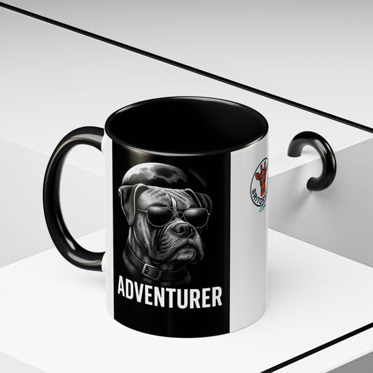 Adventure Dog Coffee Mug - Unique Pet Lover Gift, Personalized Dog Lover Mug, Funny Animal Mug, Holiday Gift for Dog Owners, Cool Cafe Mug