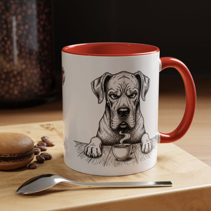 Grumpy Great Dane Coffee Club — Art Print / Mug