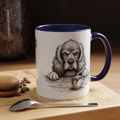 Grumpy Cocker Spaniel Coffee Club — Art Print / Mug