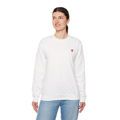 Embroidered Tiny Giraffe Britor classic Crewneck Sweatshirt — Minimal Animal Lover classy Pullover