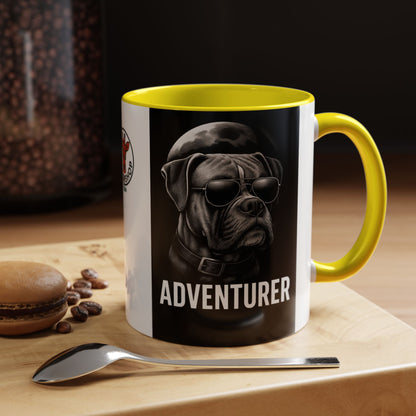 Adventure Dog Coffee Mug - Unique Pet Lover Gift, Personalized Dog Lover Mug, Funny Animal Mug, Holiday Gift for Dog Owners, Cool Cafe Mug