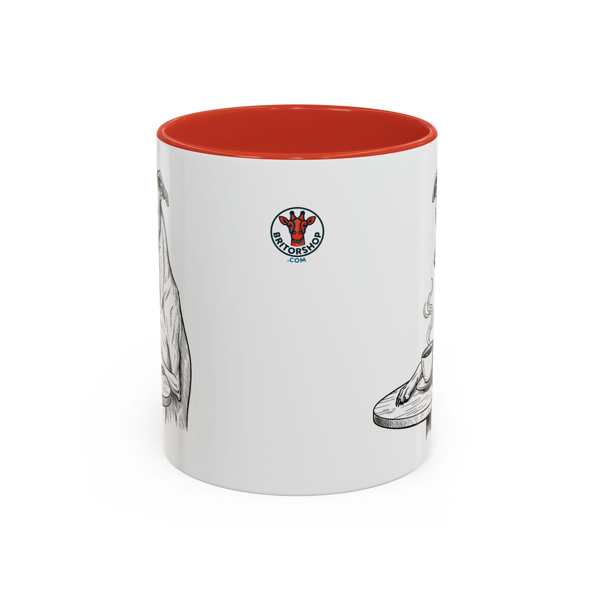Grumpy Whippet Coffee Club — Art Print / Mug