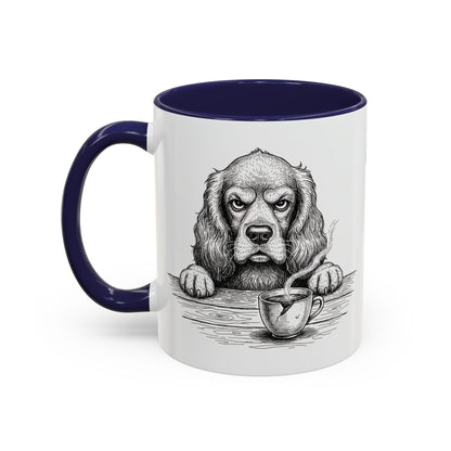 Grumpy Cocker Spaniel Coffee Club — Art Print / Mug
