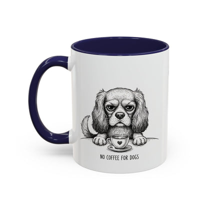 Grumpy Cavalier King Charles Spaniel Coffee Club — Art Print / Mug /