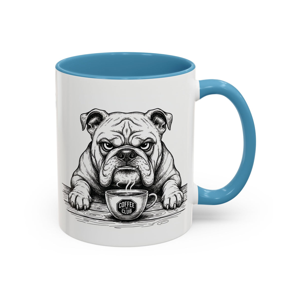 Grumpy Bulldog Coffee Club — Art Print / Mug /