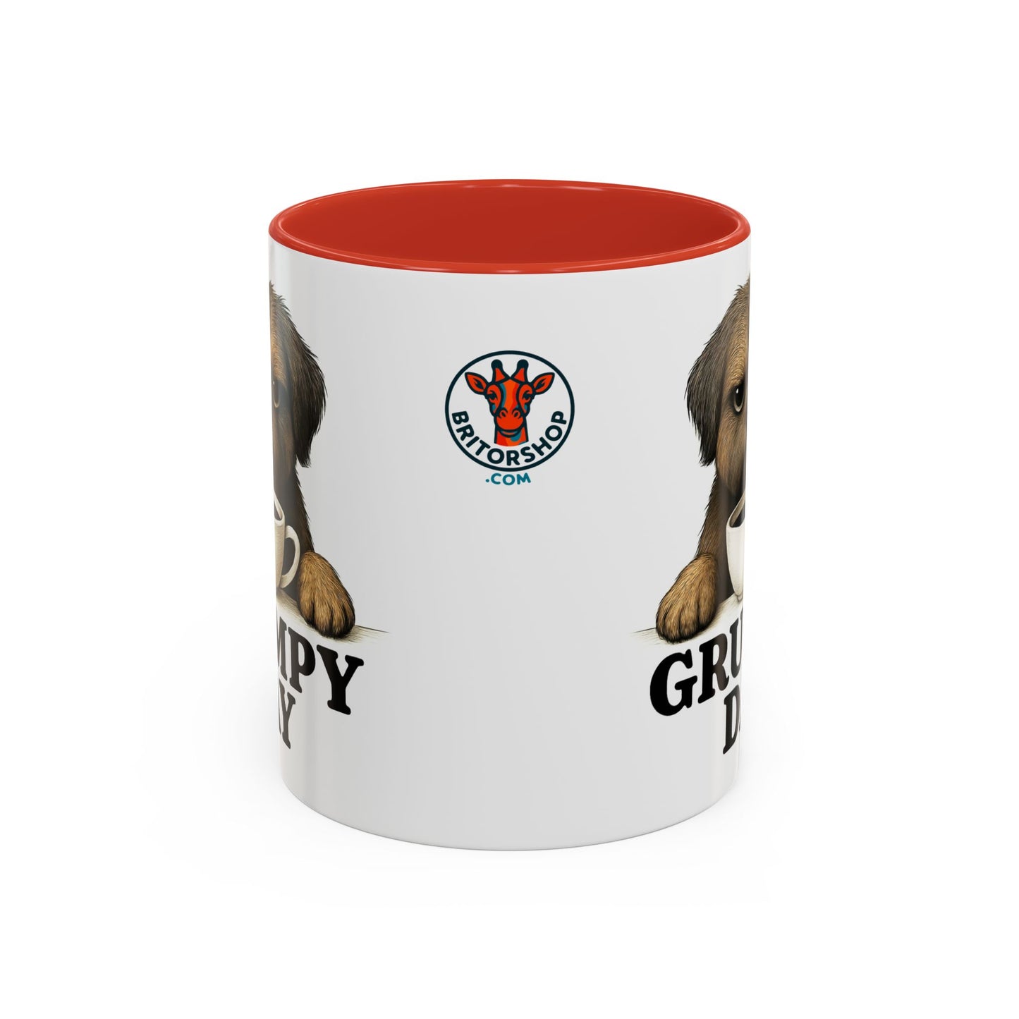 Grumpy Day Coffee Mug, shorkie, Funny Dog Mug, Pet Lover Gift, Morning Motivation, Coffee Lover Gift, Black Accent Mug