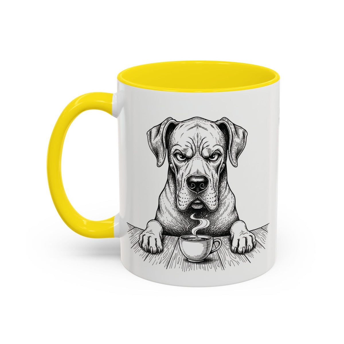 Grumpy Great Dane Coffee Club — Art Print / Mug