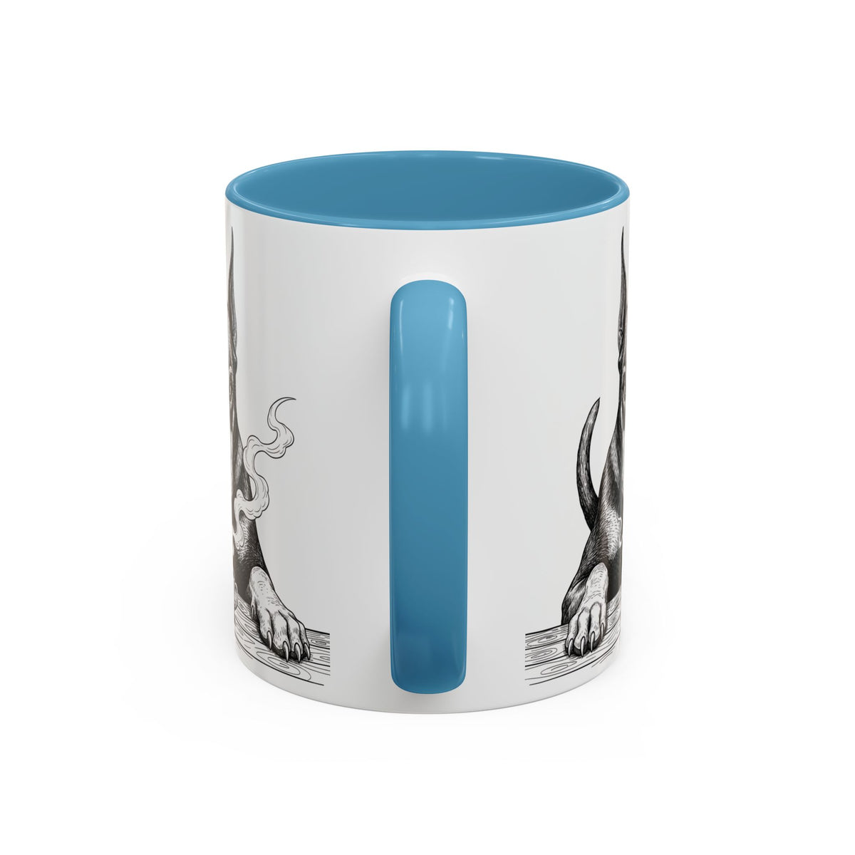 Grumpy Doberman Coffee Club — Art Print / Mug