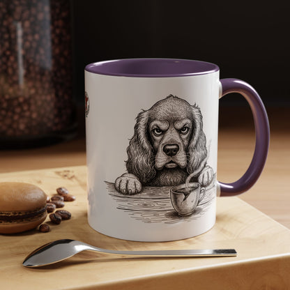 Grumpy Cocker Spaniel Coffee Club — Art Print / Mug