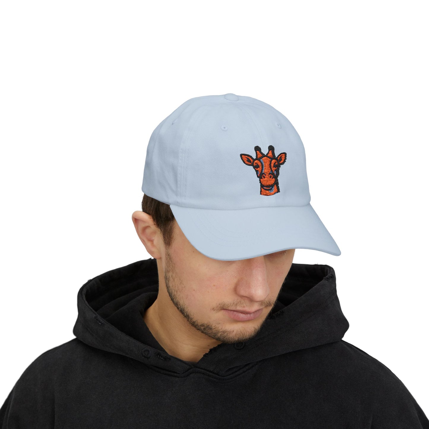 Dad Cap - Giraffe Head and Britor Shop Logo Embroidered Design
