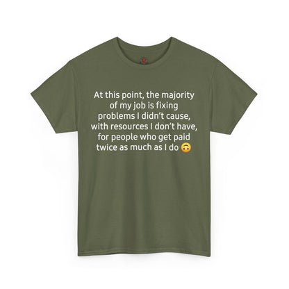 Smiley Face Unisex Heavy Cotton Tee - Casual Shirt, Trendy T-Shirt, Gift for Friends, Summer Outfit, Streetwear