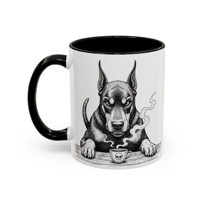 Grumpy Doberman Coffee Club — Art Print / Mug