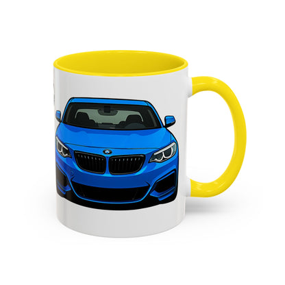 Coffee Mug - Bmw M240i F22 M Performance Estriol Blue Car Design