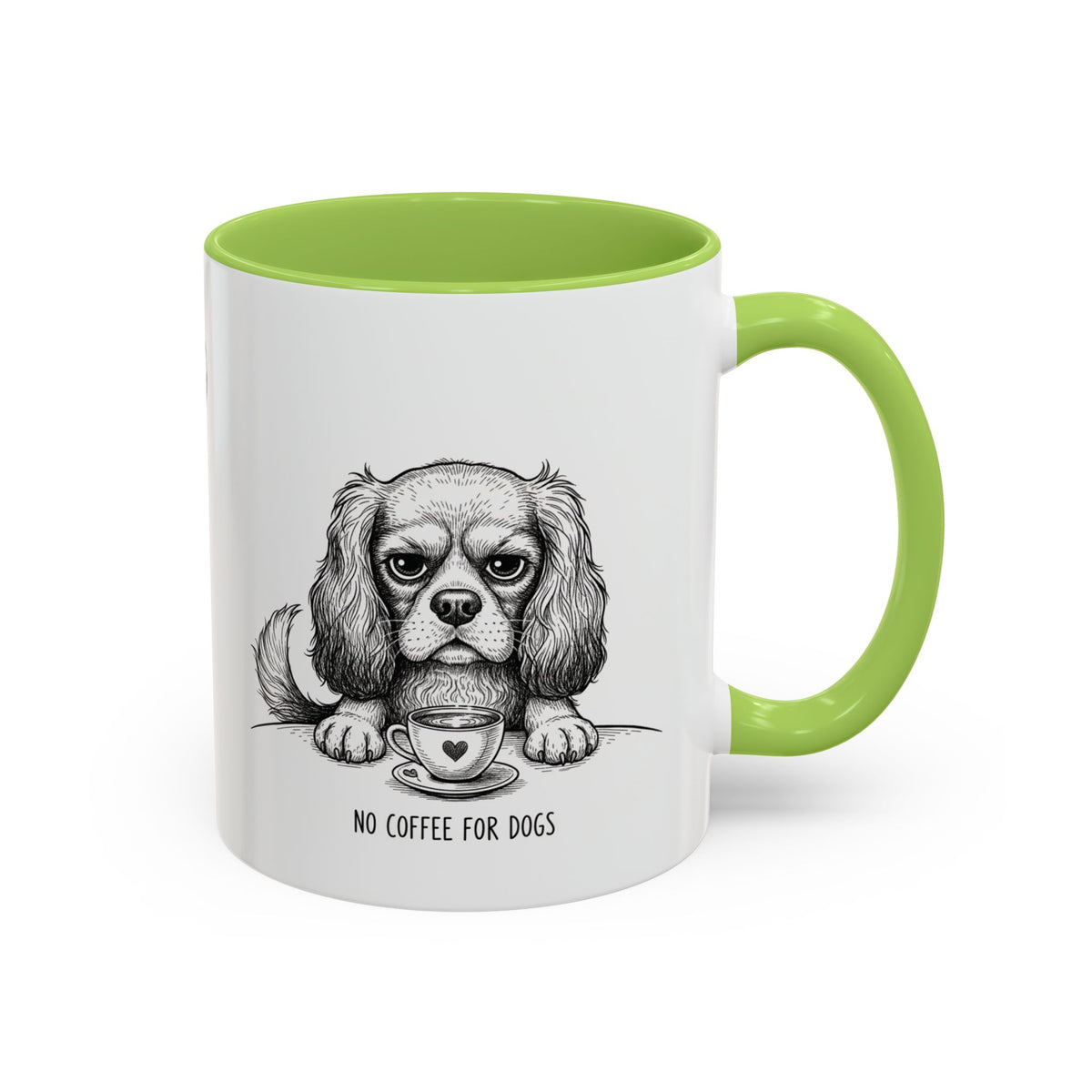 Grumpy Cavalier King Charles Spaniel Coffee Club — Art Print / Mug /