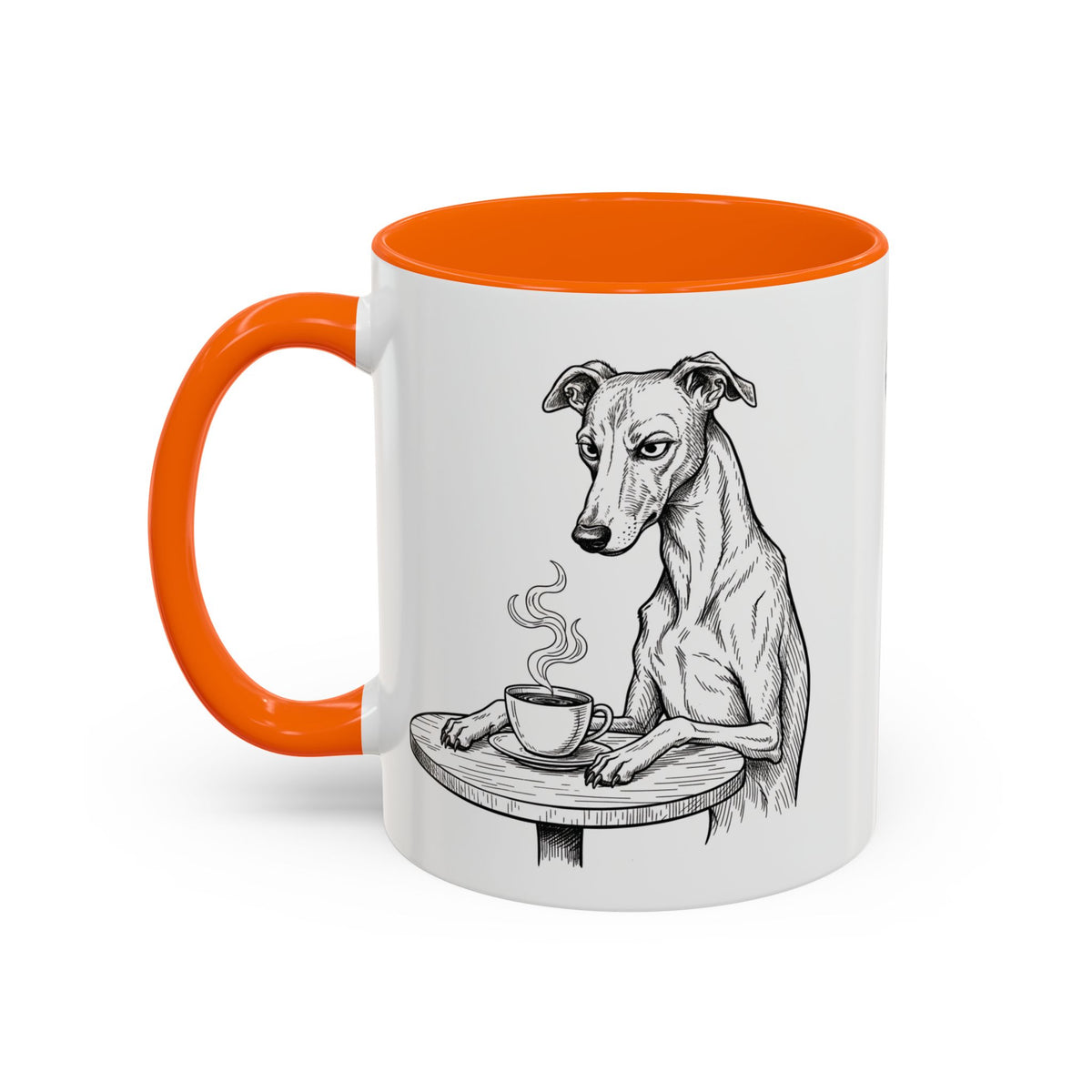 Grumpy Whippet Coffee Club — Art Print / Mug