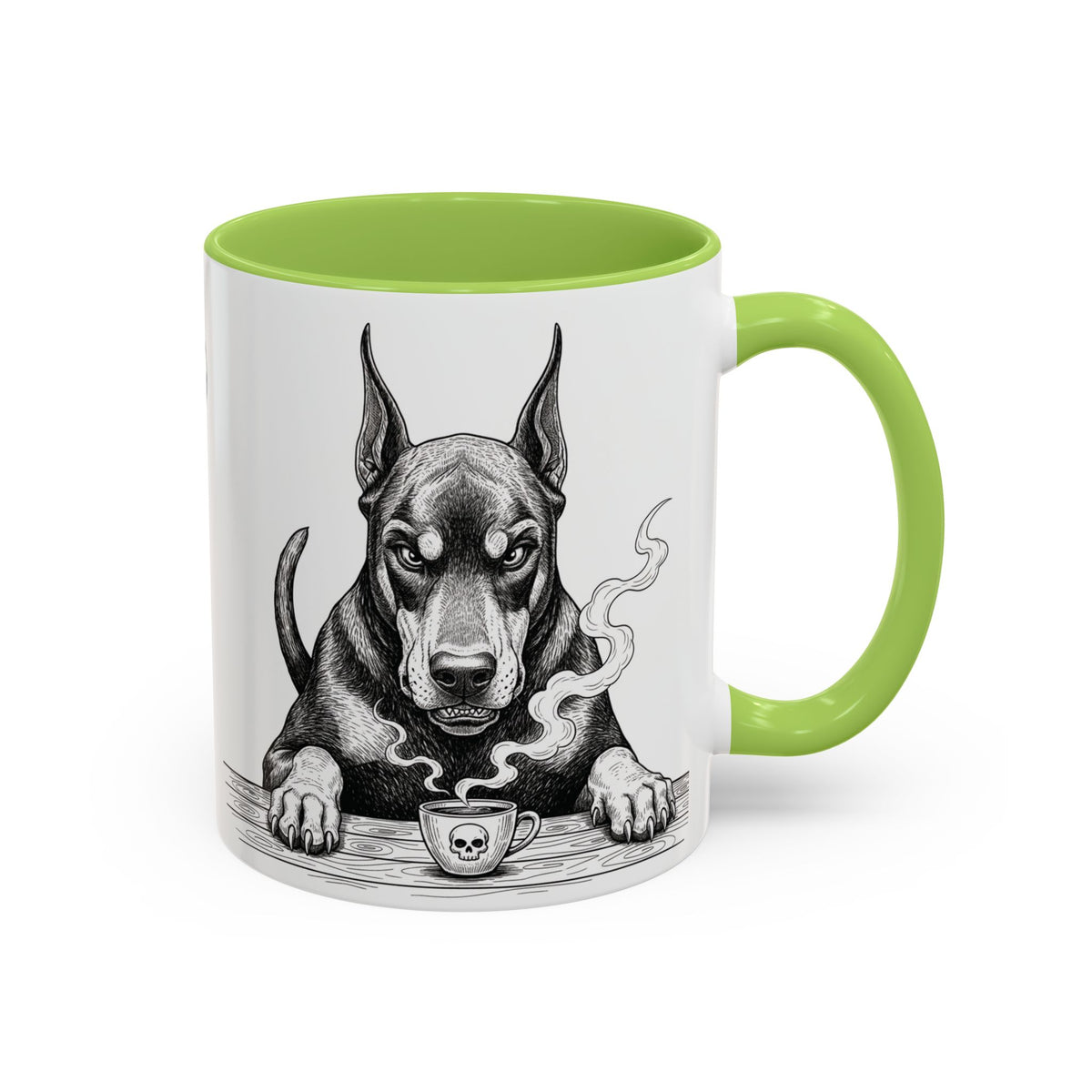 Grumpy Doberman Coffee Club — Art Print / Mug