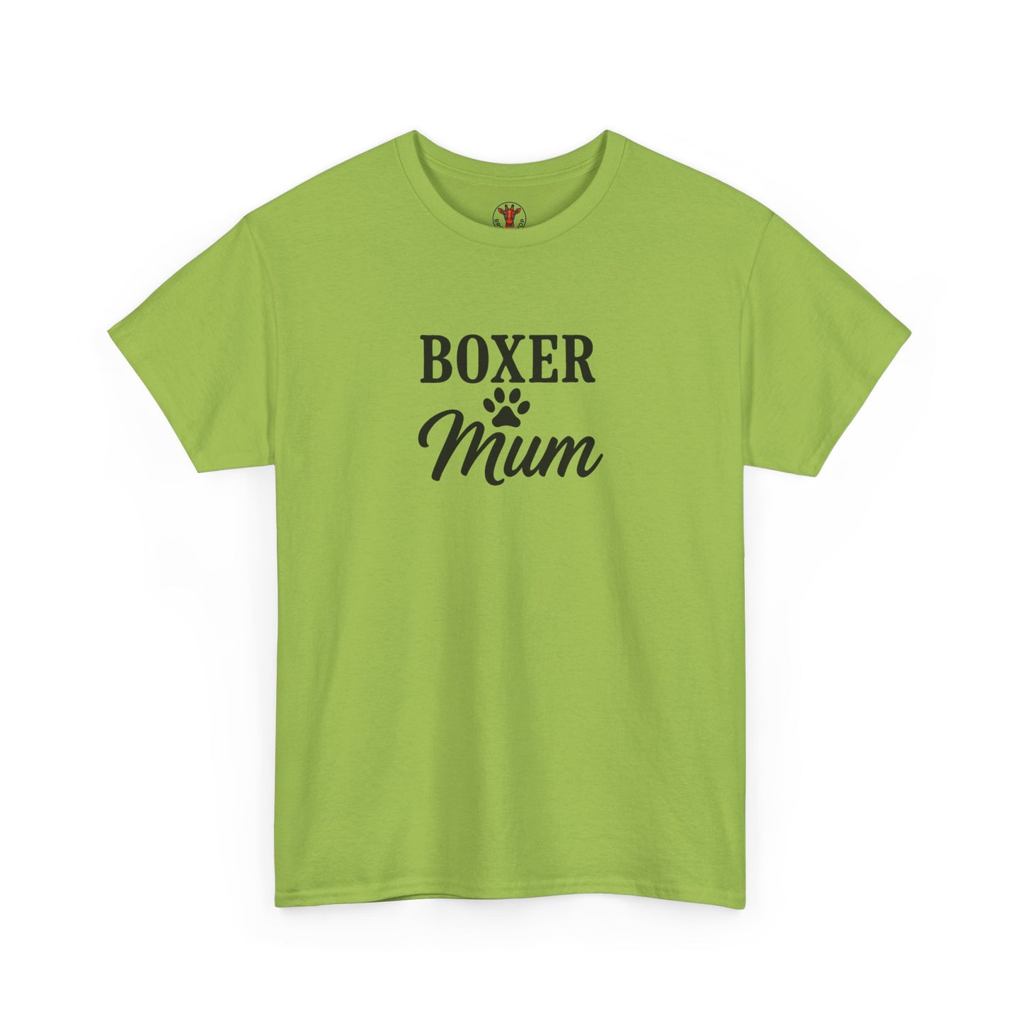 Boxer Mum Unisex Heavy Cotton Tee | Dog Lover Gift, Pet Owner Apparel, Funny Dog Mom Shirt, Birthday Gift for Boxer Owners