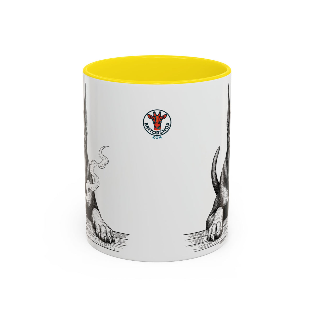 Grumpy Doberman Coffee Club — Art Print / Mug