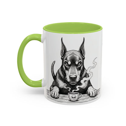 Grumpy Doberman Coffee Club — Art Print / Mug