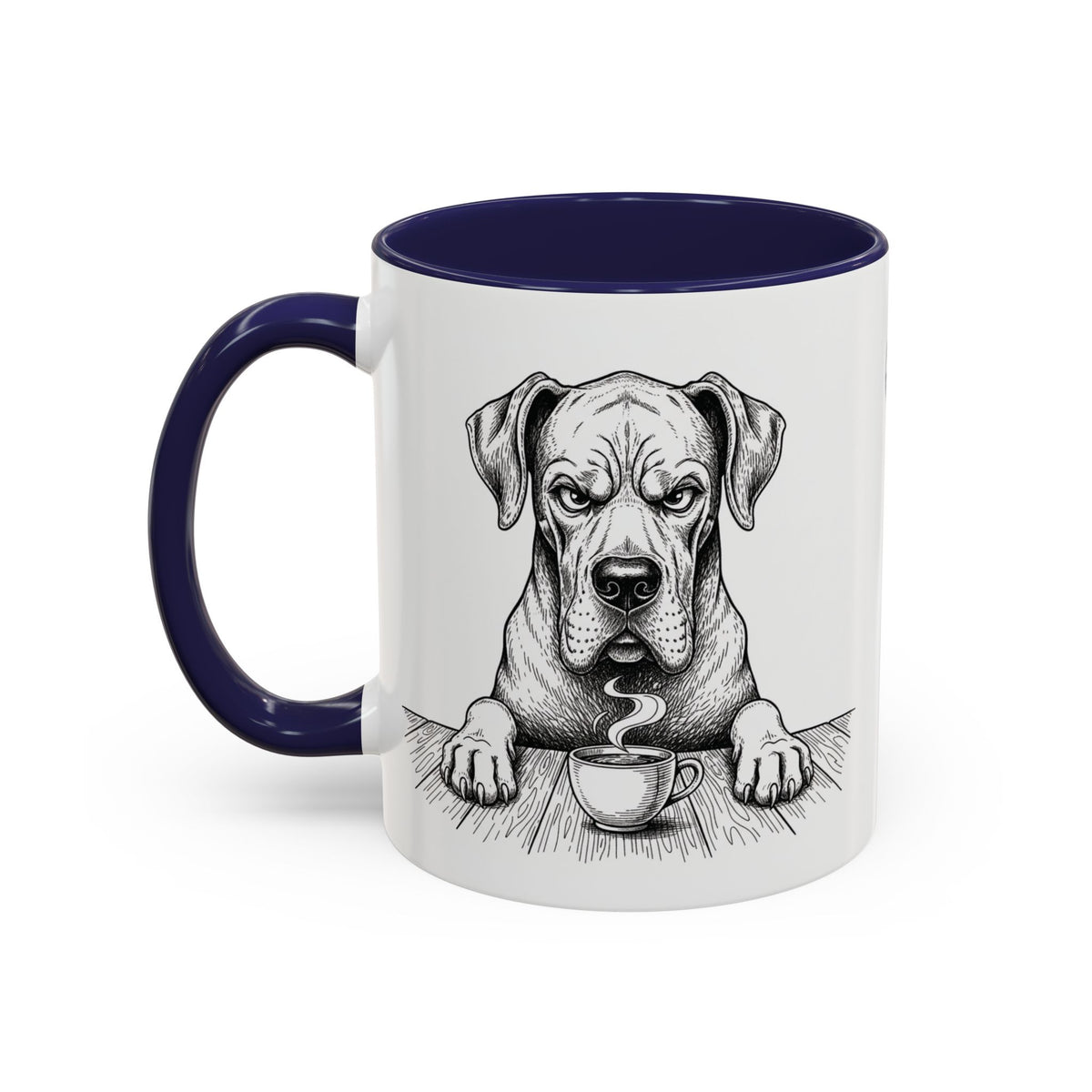 Grumpy Great Dane Coffee Club — Art Print / Mug