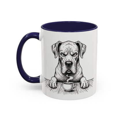 Grumpy Great Dane Coffee Club — Art Print / Mug