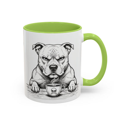 Grumpy Staffordshire Bull Terrier Coffee Club — Art Print / Mug