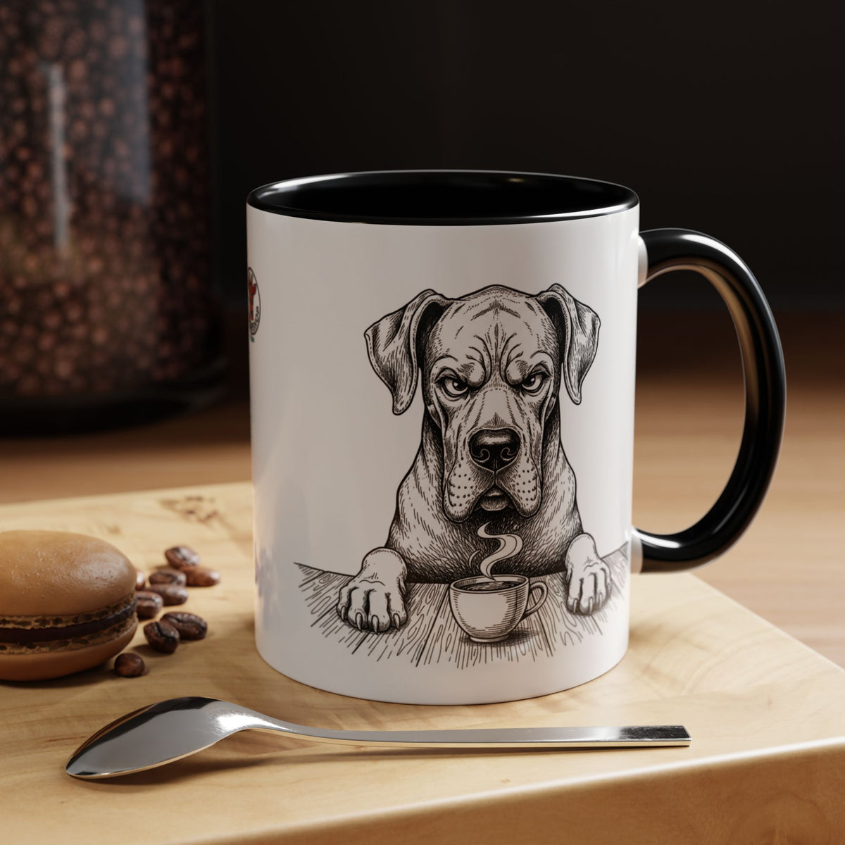 Grumpy Great Dane Coffee Club — Art Print / Mug