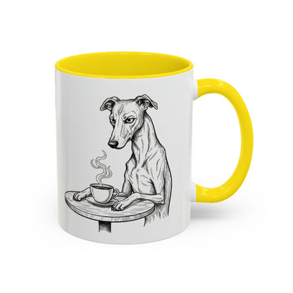 Grumpy Whippet Coffee Club — Art Print / Mug